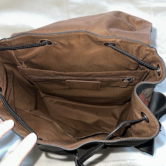 Coach Hudson Backpack in Signature Canvas with Varsity Stripe - Picture 5 of 8